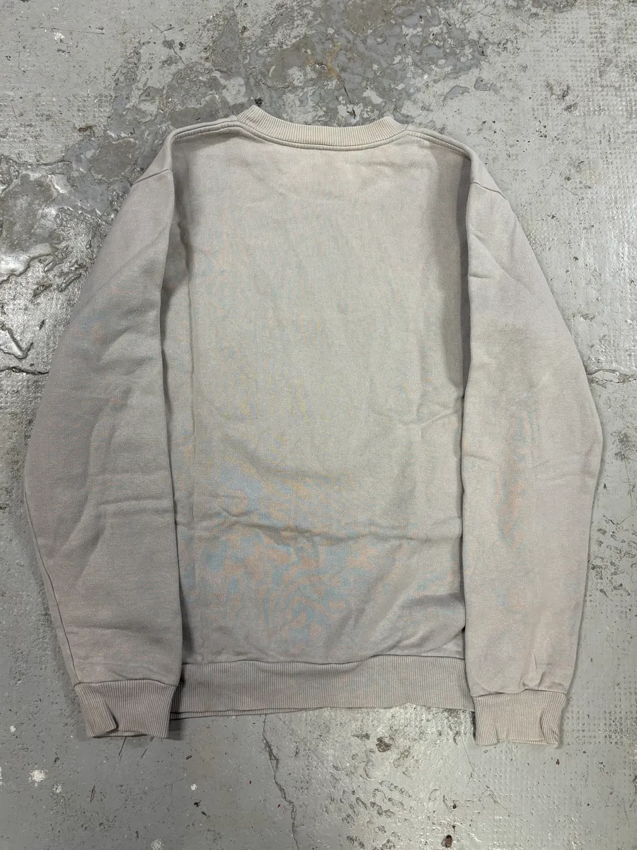 AW2009 Maison Martin Margiela Black Destroyed Vinyl Grey Sweater - Image 6
