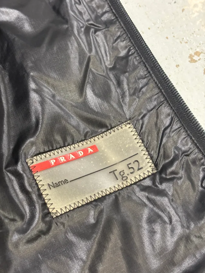 AW2009 Prada Black Nylon Quilted Puffer Jacket - Image 10