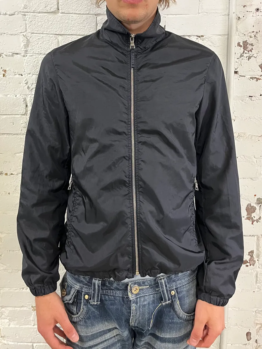 AW2009 Prada Black Nylon Windbreaker Light Jacket