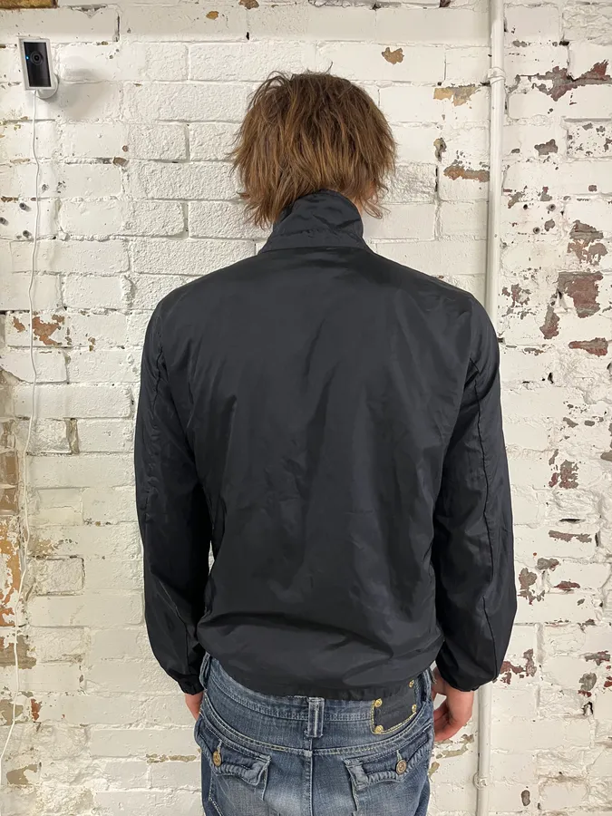 AW2009 Prada Black Nylon Windbreaker Light Jacket - Image 2