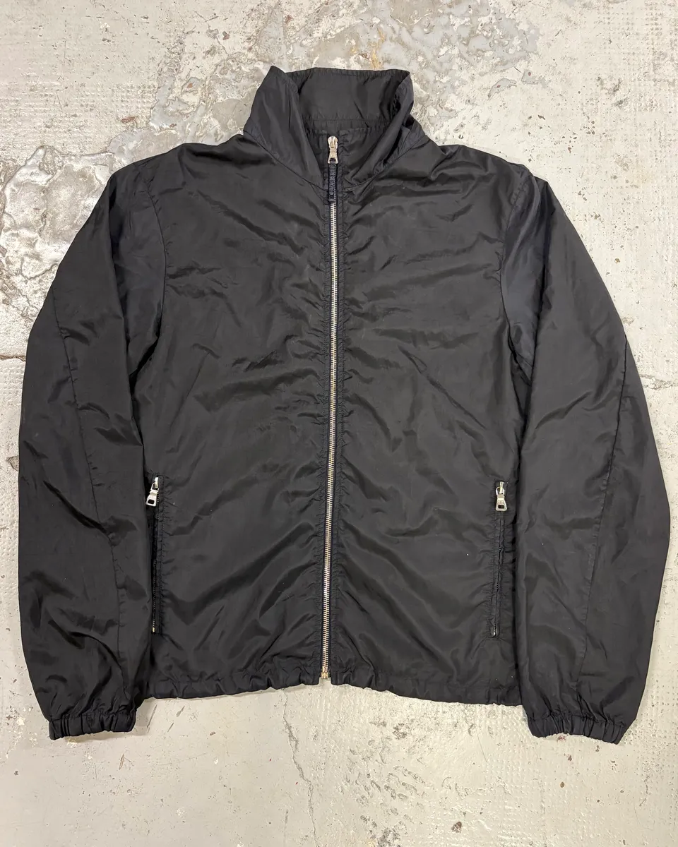 AW2009 Prada Black Nylon Windbreaker Light Jacket - Image 3