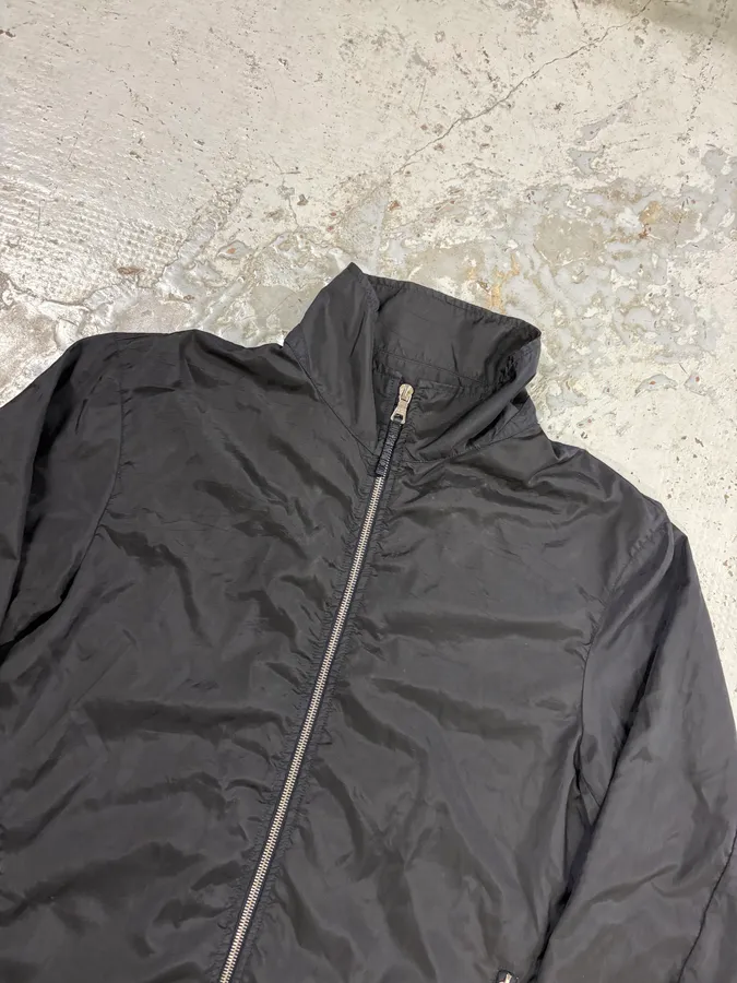 AW2009 Prada Black Nylon Windbreaker Light Jacket - Image 4