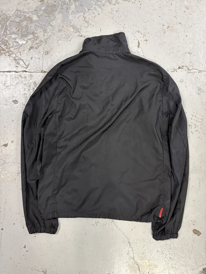 AW2009 Prada Black Nylon Windbreaker Light Jacket - Image 5