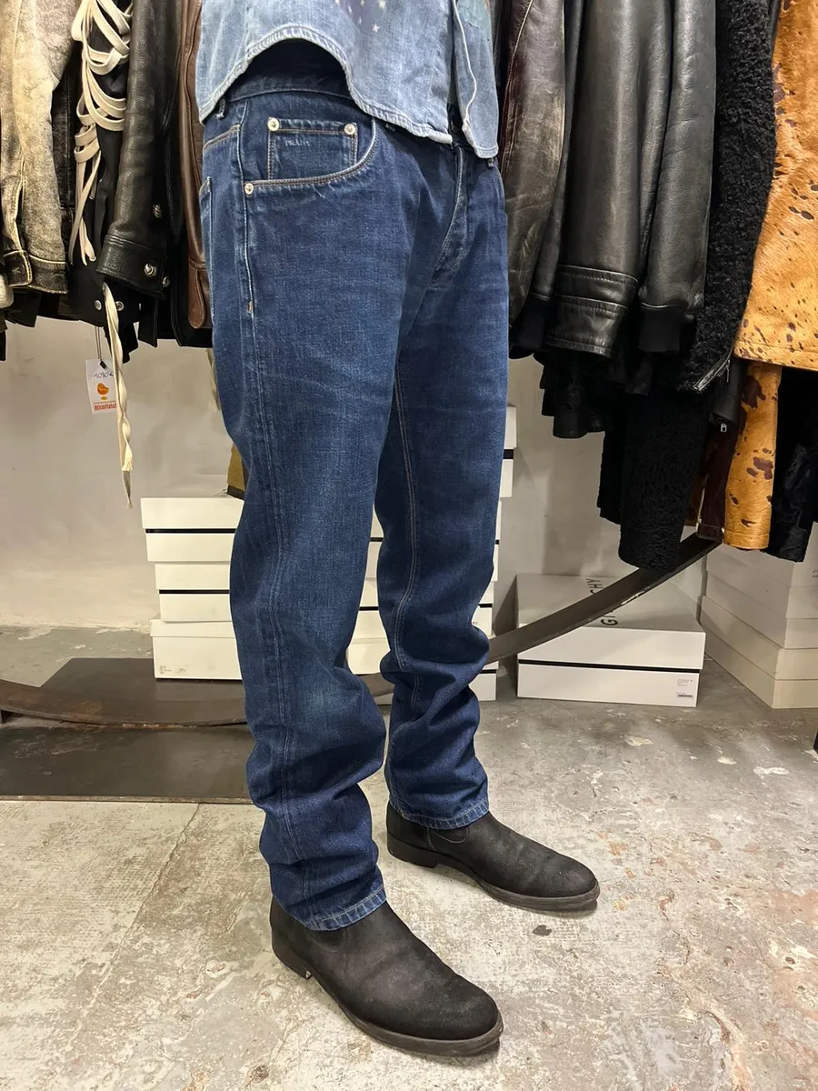 AW2009 Prada Blue Denim Jeans - Image 3