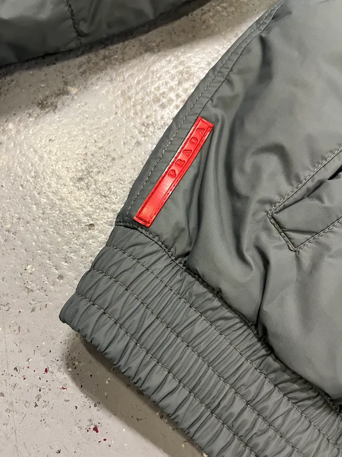 AW2009 Prada Grey Linea Rossa Puffer Jacket - Image 5