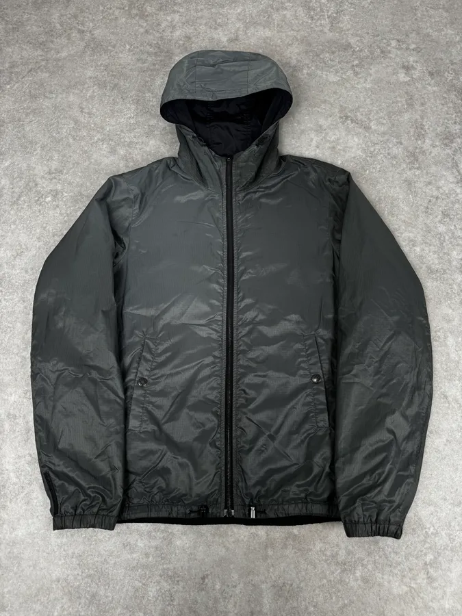 AW2009 Prada Linea Rossa Black & Grey Reversible Jacket - Image 2