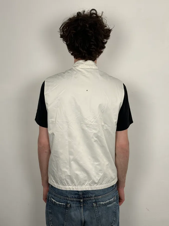 AW2009 Prada White Sport Reflective Strip Nylon Vest - Image 3