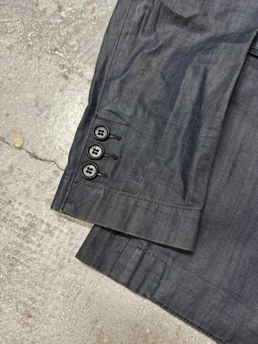 AW2009 Raf Simons Navy Denim Blazer Jacket - Image 7