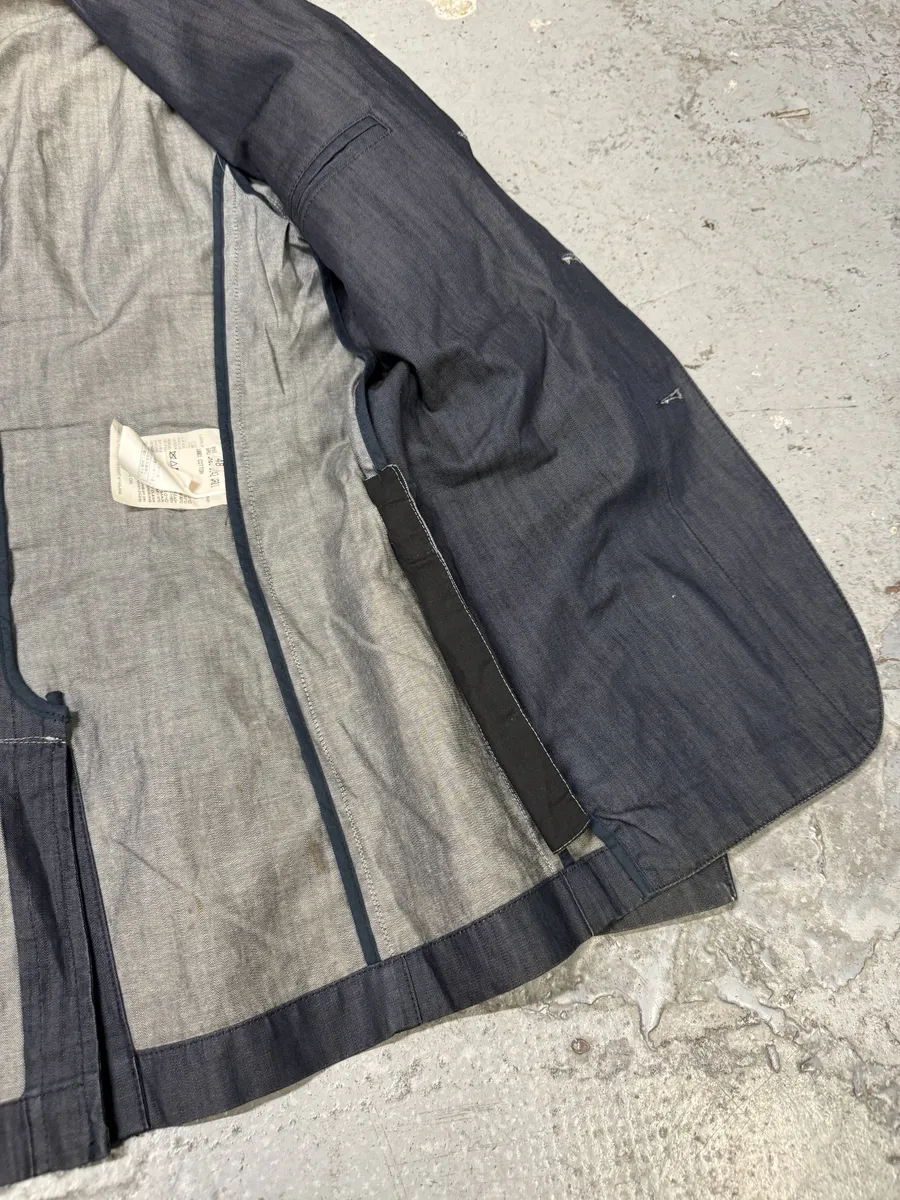 AW2009 Raf Simons Navy Denim Blazer Jacket - Image 9