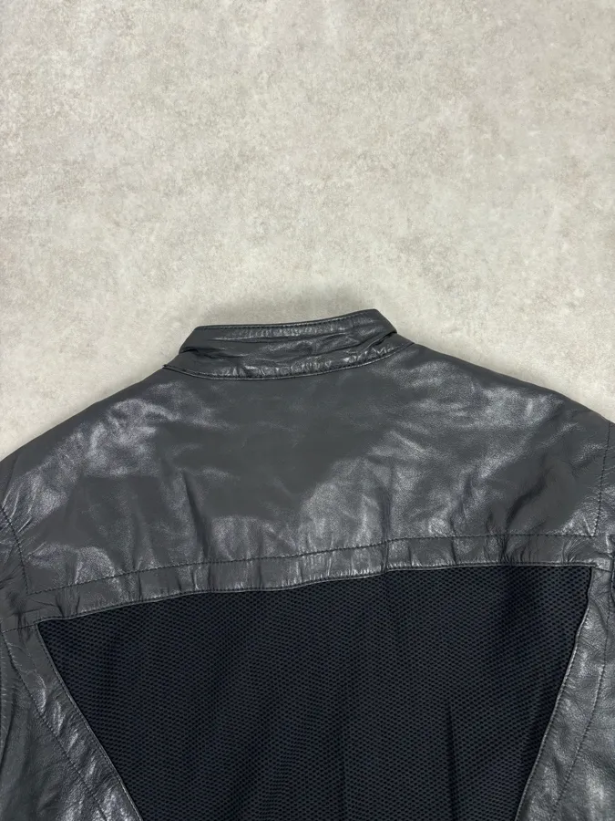 AW2010 Bikkembergs Hybrid Black Leather Jacket - Image 7