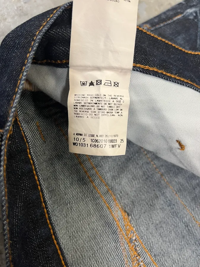 AW2010 Cavalli Brut Navy Faded Denim Slim Jeans - Image 11