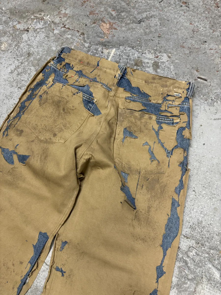 AW2010 Diesel Blue Beige Relief Contemporary Jeans - Image 6