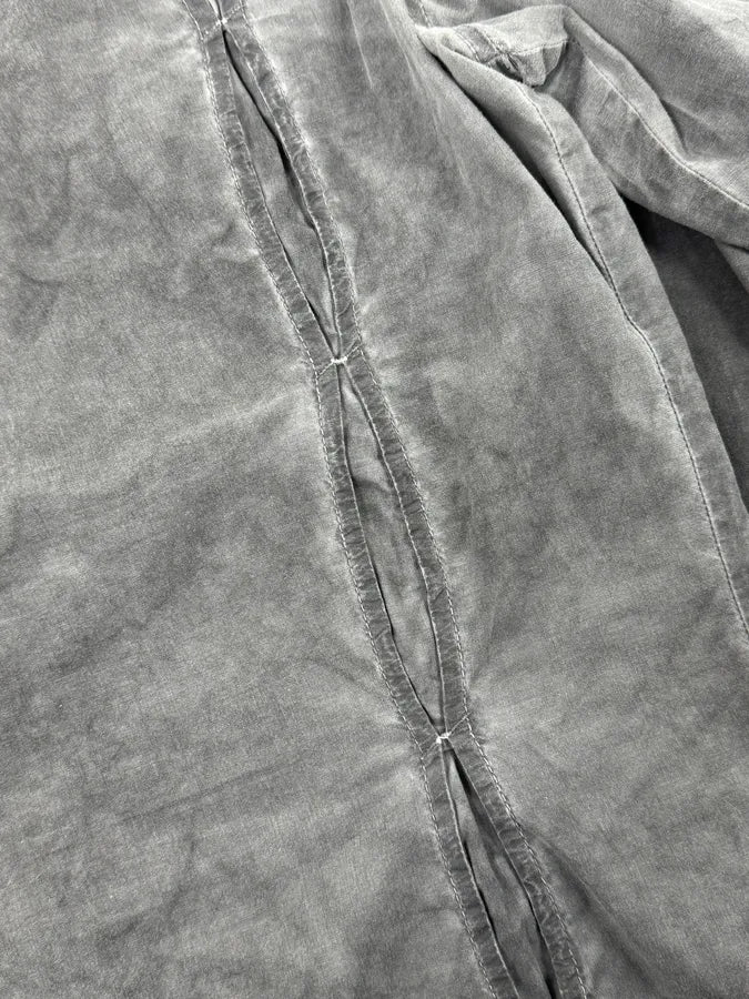 AW2010 Dirk Bikkembergs Grey Washed Pleats Shirt - Image 9
