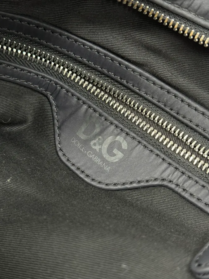 AW2010 Dolce & Gabbana Black Puffer Multi Zips Lily Bag - Image 11