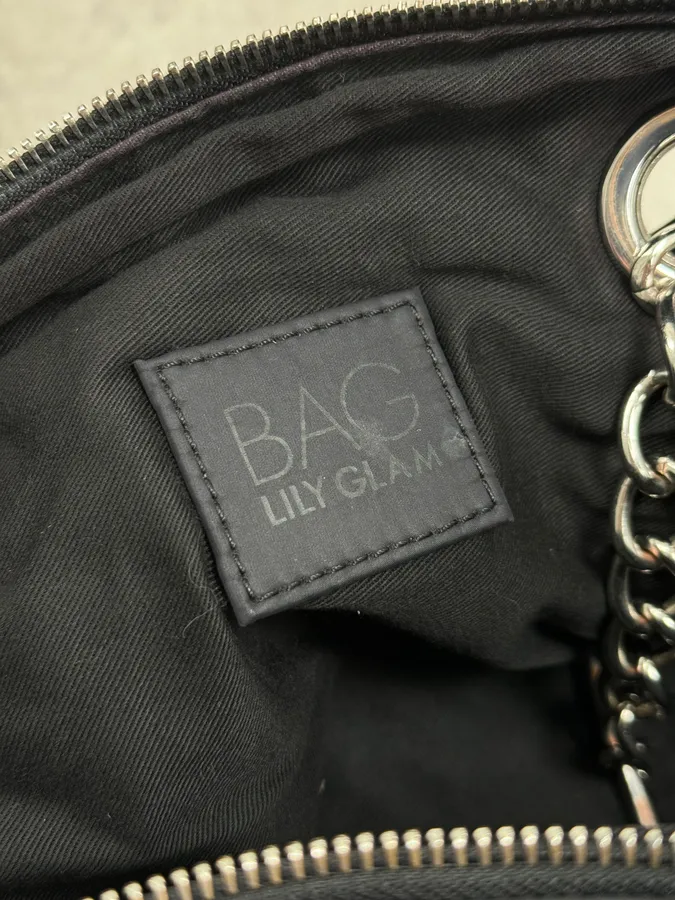 AW2010 Dolce & Gabbana Black Puffer Multi Zips Lily Bag - Image 12