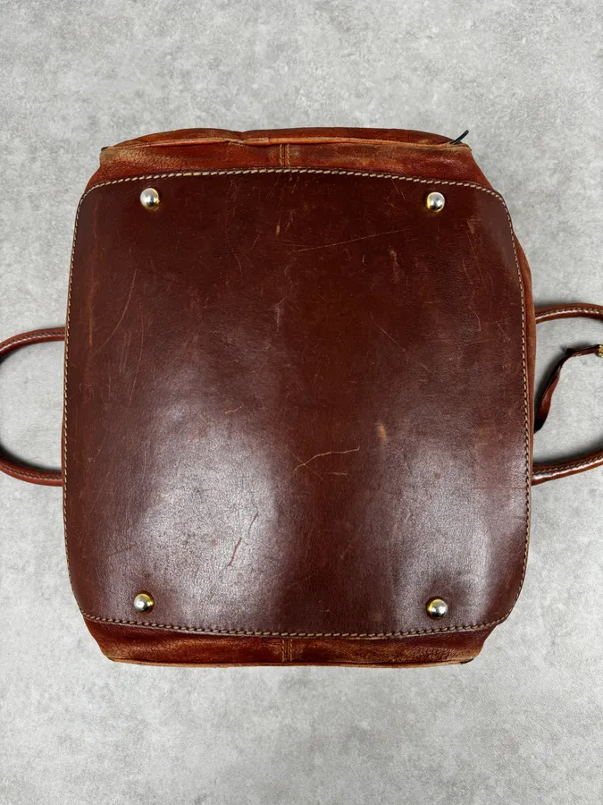 AW2010 Dolce & Gabbana Brown Multi Zip Leather Lily Bag - Image 13