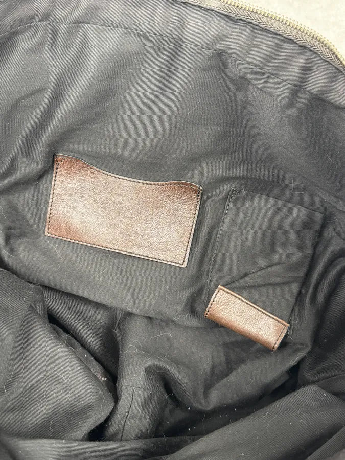 AW2010 Dolce & Gabbana Grey Canvas & Leather Lily Zip Bag - Image 19