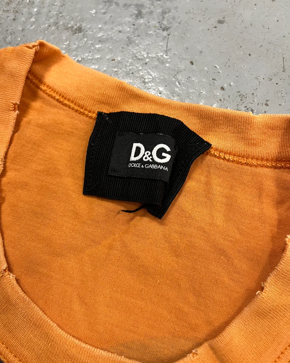 AW2010 Dolce & Gabbana Orange Mikey Disney T-Shirt - Image 9