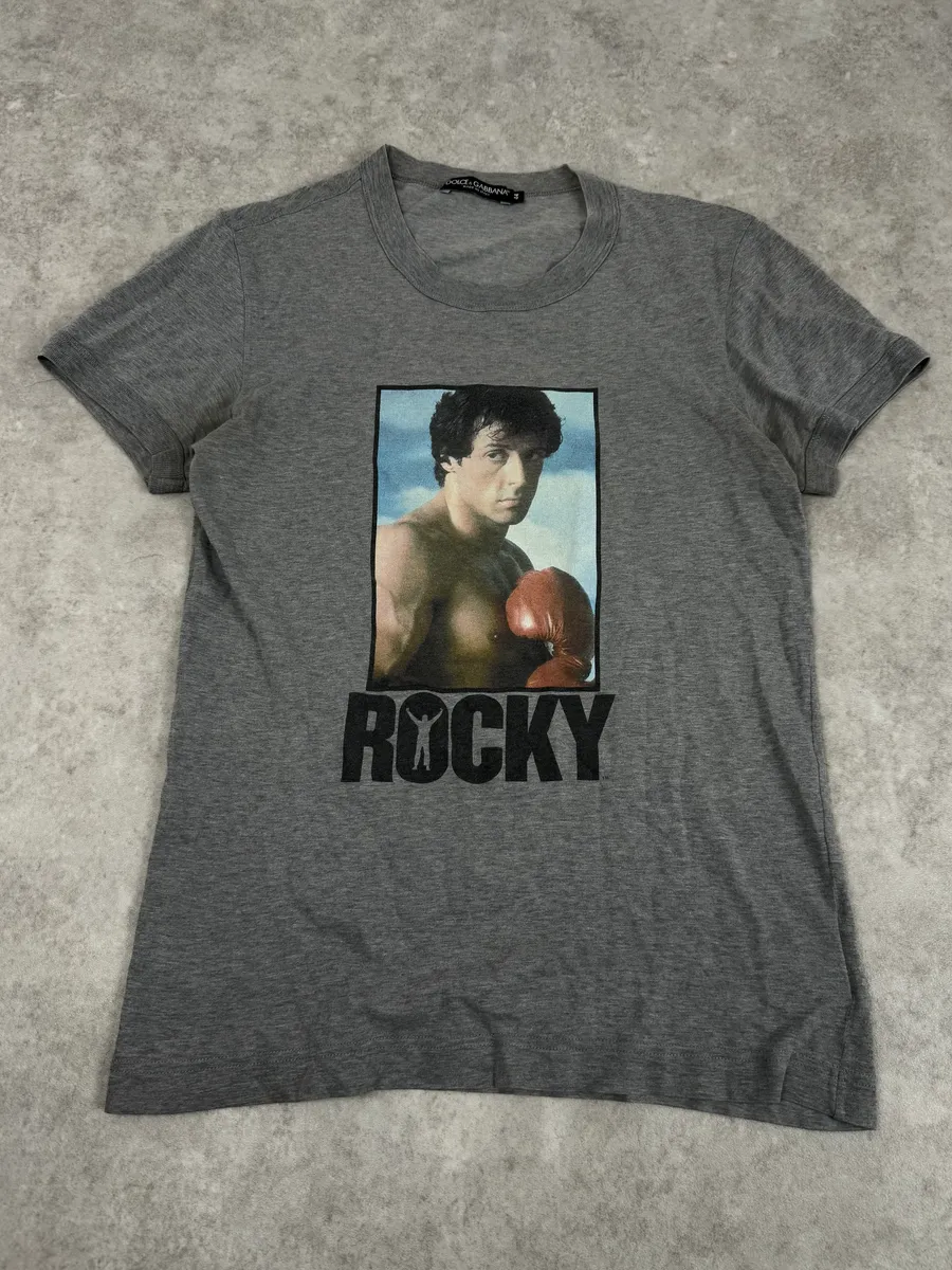 AW2010 Dolce & Gabbana Rocky Grey T-Shirt - Image 4
