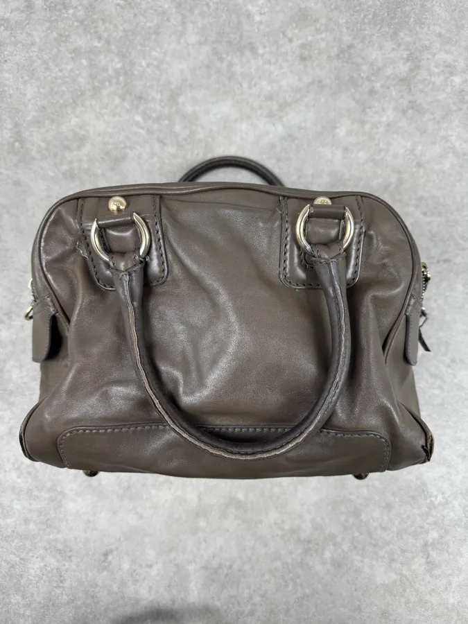 AW2010 Dolce & Gabbana Taupe Multi-Zip Leather Lily Bag - Image 5