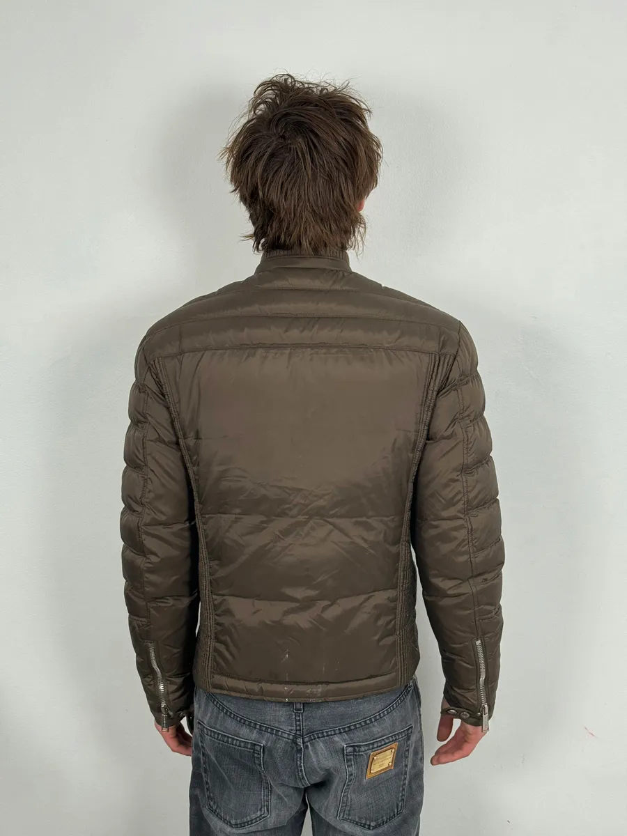AW2010 Dsquared2 Brown Biker Puffer Jacket - Image 3
