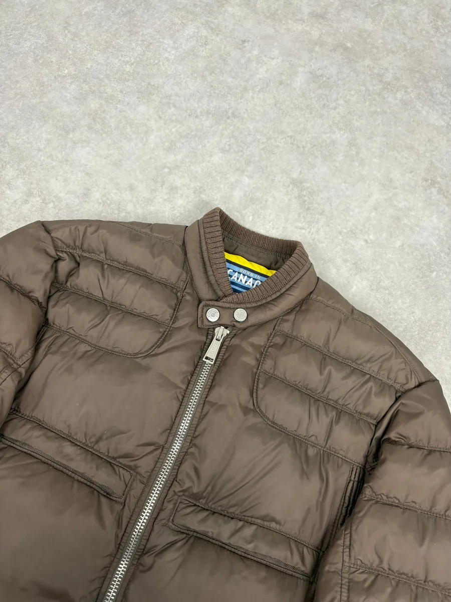 AW2010 Dsquared2 Brown Biker Puffer Jacket - Image 5