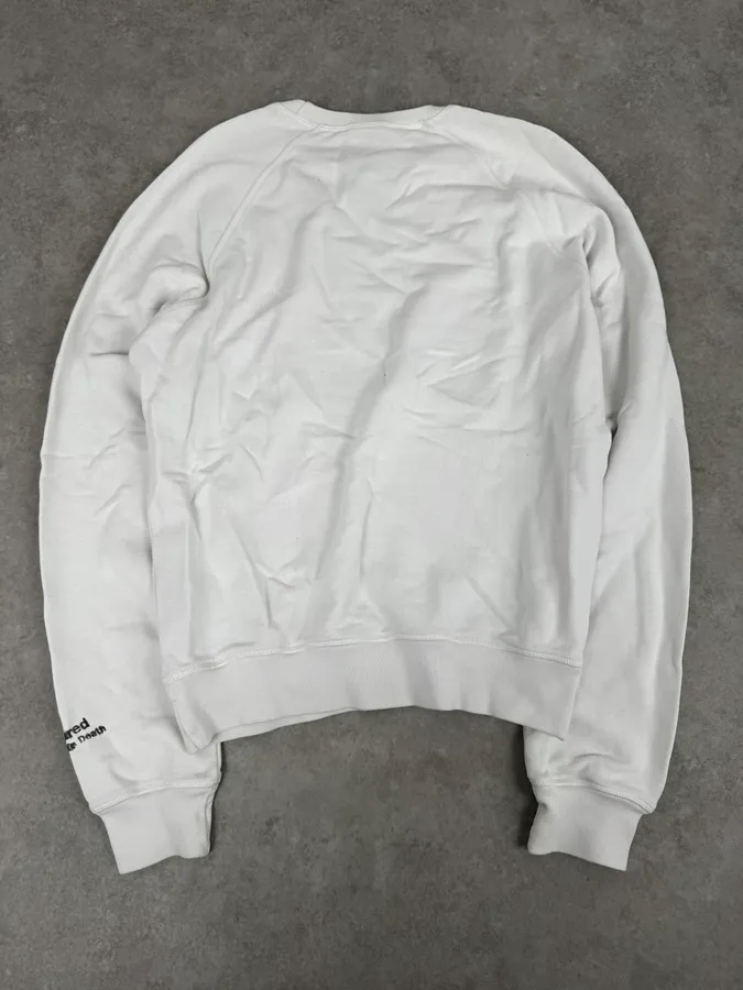 AW2010 Dsquared2 White Skeleton Abstract Crewneck Sweater - Image 4