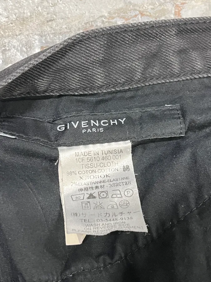 AW2010 Givenchy Black Slim Denim Jeans - Image 9