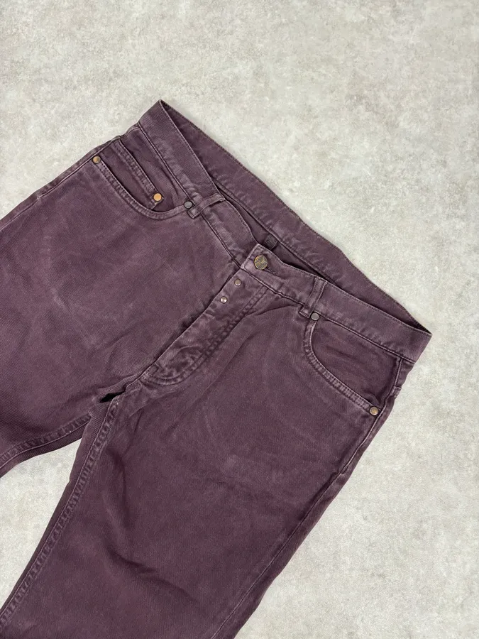 AW2010 Maison Margiela Dark Purple Slim Plum Jeans - Image 5