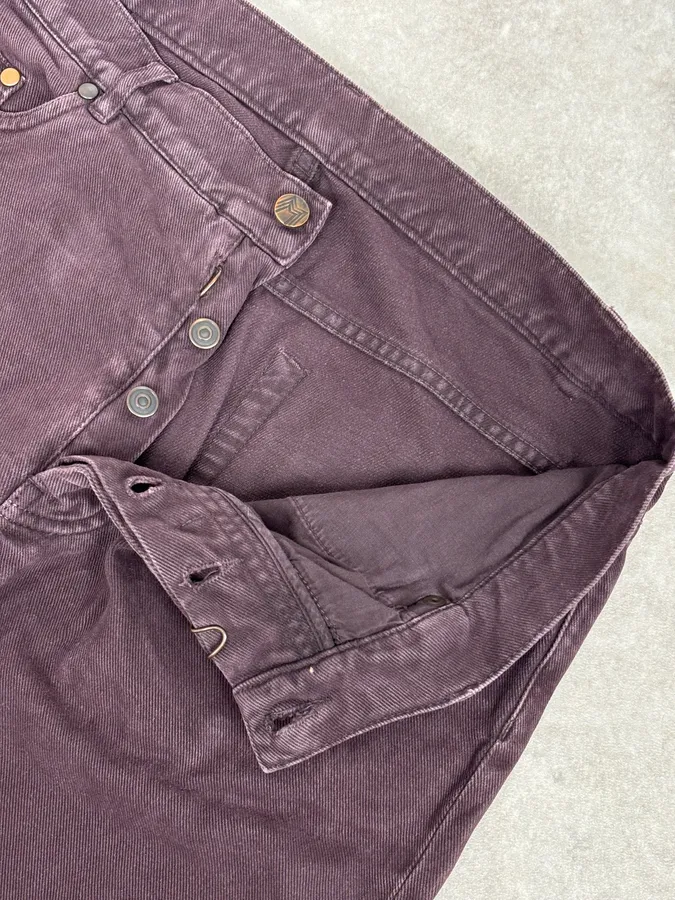 AW2010 Maison Margiela Dark Purple Slim Plum Jeans - Image 8