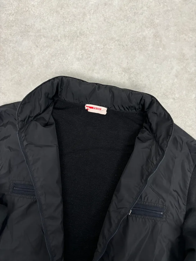 AW2010 Prada Black Nylon Windbreaker Jacket - Image 8