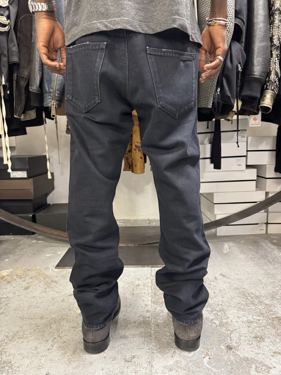 AW2010 Prada Black Straight Denim Jeans - Image 5