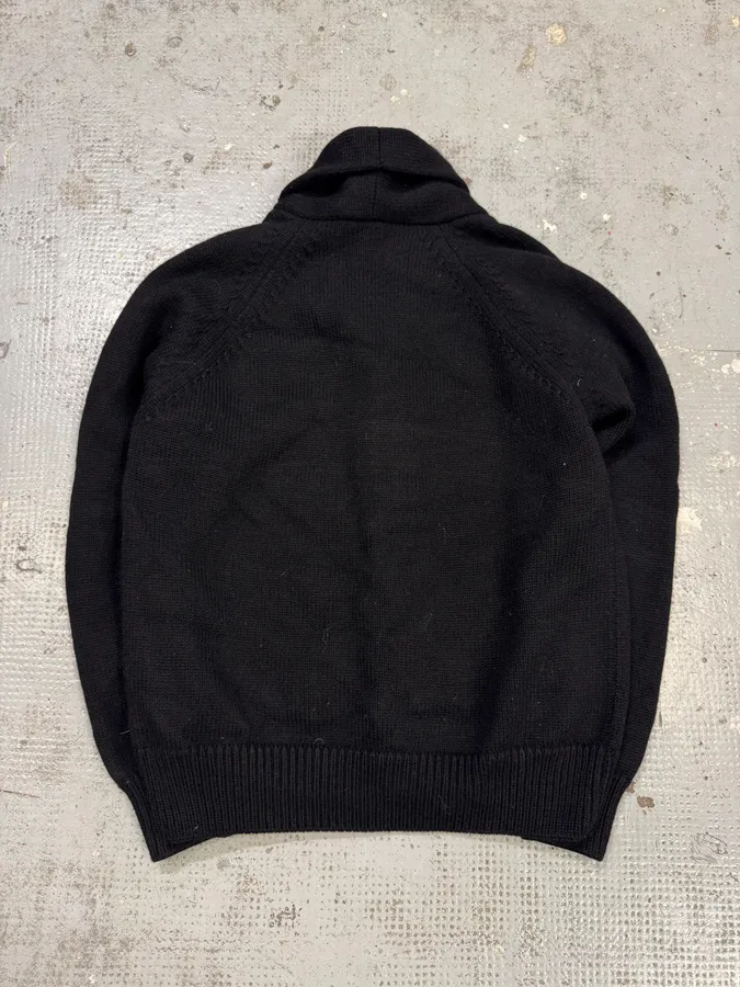 AW2010 Prada Black Wool Buttoned Sweater - Image 4