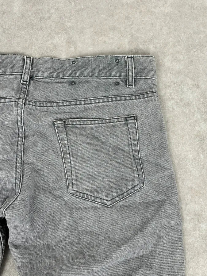 AW2010 Prada Grey Minimalist Slim Denim Jeans - Image 8