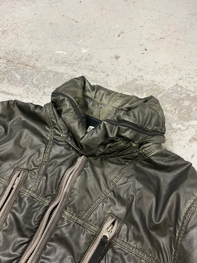 AW2010 Stone Island Obscure Shadow Liquid Reflective Bomber Jacket - Image 7