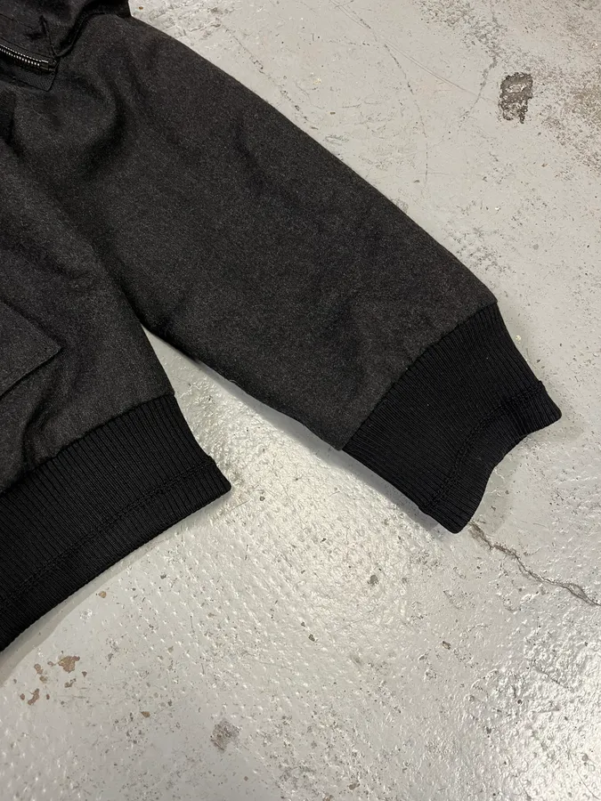 AW2010 Yves Saint Laurent Hidden & Detachable Hood Black Wool Jacket - Image 7