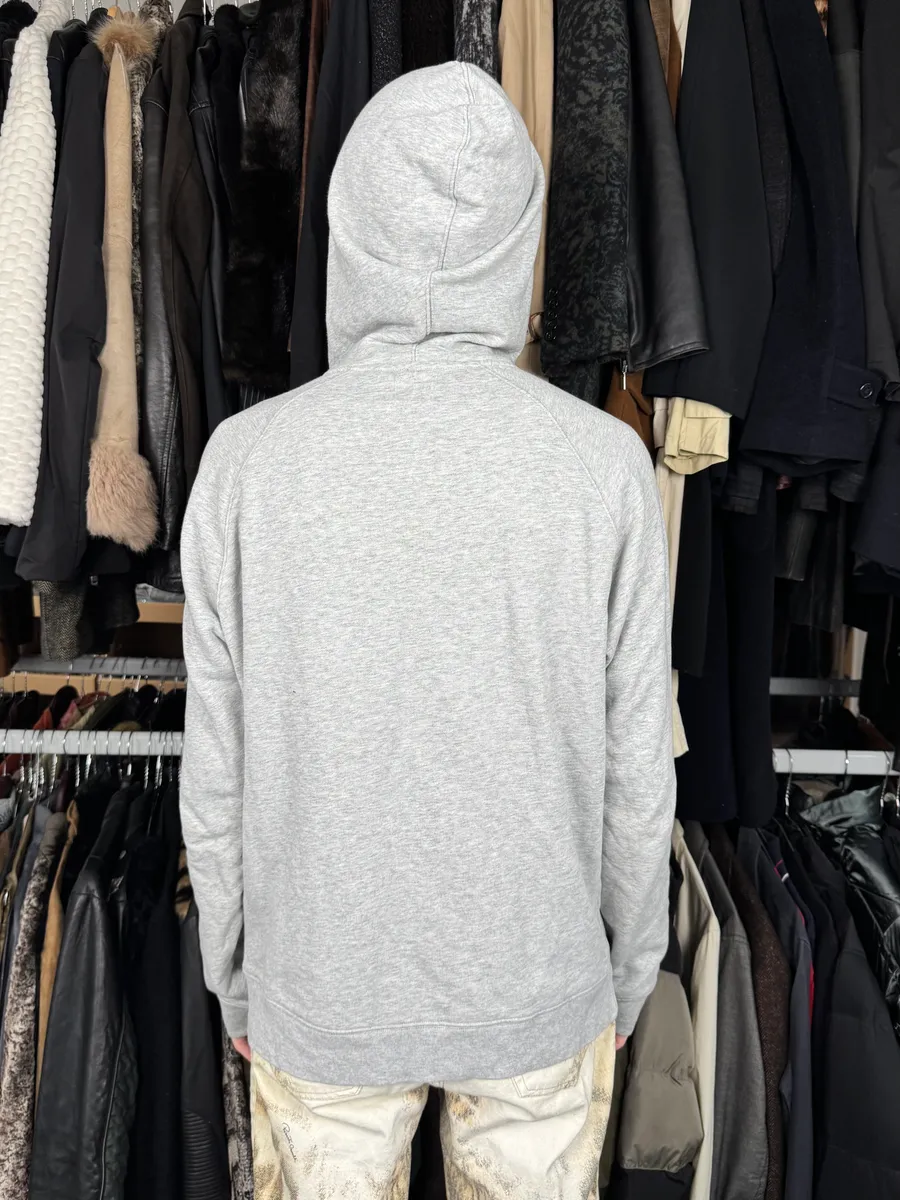 AW2011 Acne Studios Grey Minimalist Zip-up Hoodie - Image 3