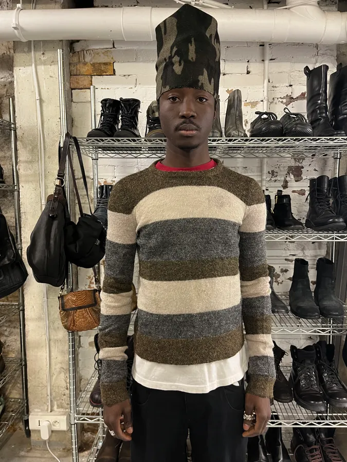 AW2011 Balenciaga Wool Striped Sweater