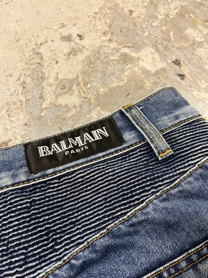 AW2011 Balmain Blue Denim Jeans - Image 11