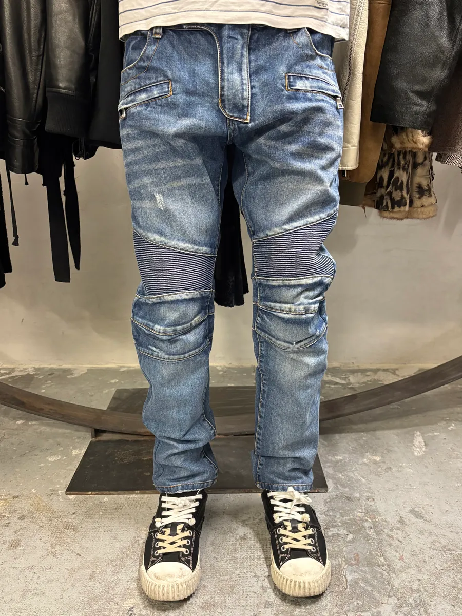 AW2011 Balmain Blue Denim Jeans - Image 2