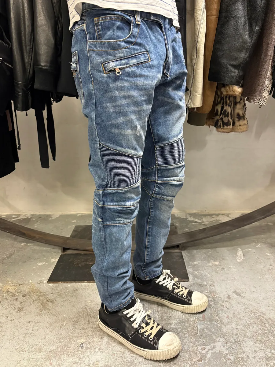 AW2011 Balmain Blue Denim Jeans - Image 3