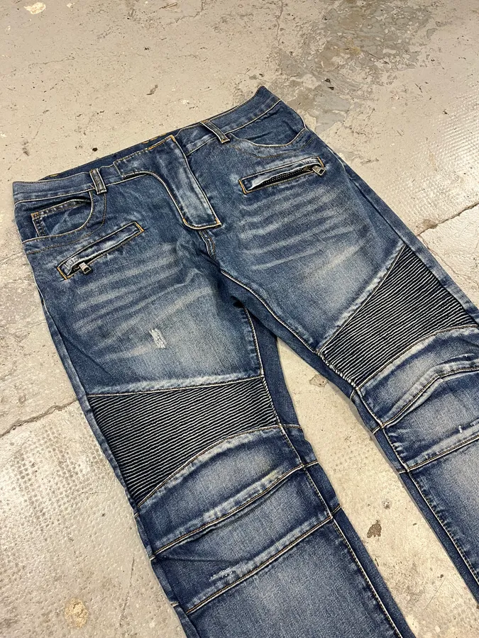 AW2011 Balmain Blue Denim Jeans - Image 8