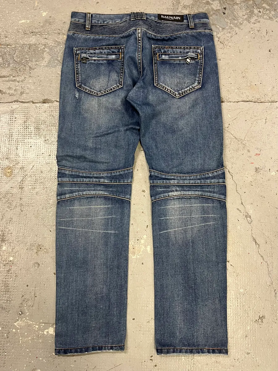 AW2011 Balmain Blue Denim Jeans - Image 9