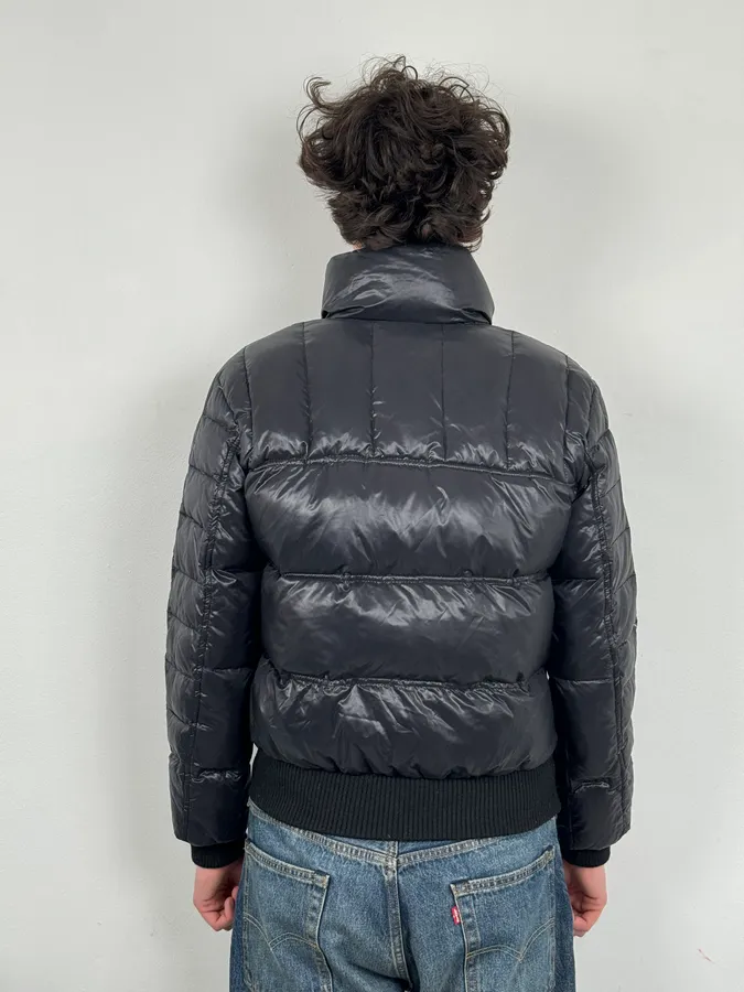 AW2011 Cavalli Black Nylon Quilted Puffer Jacket - Image 3