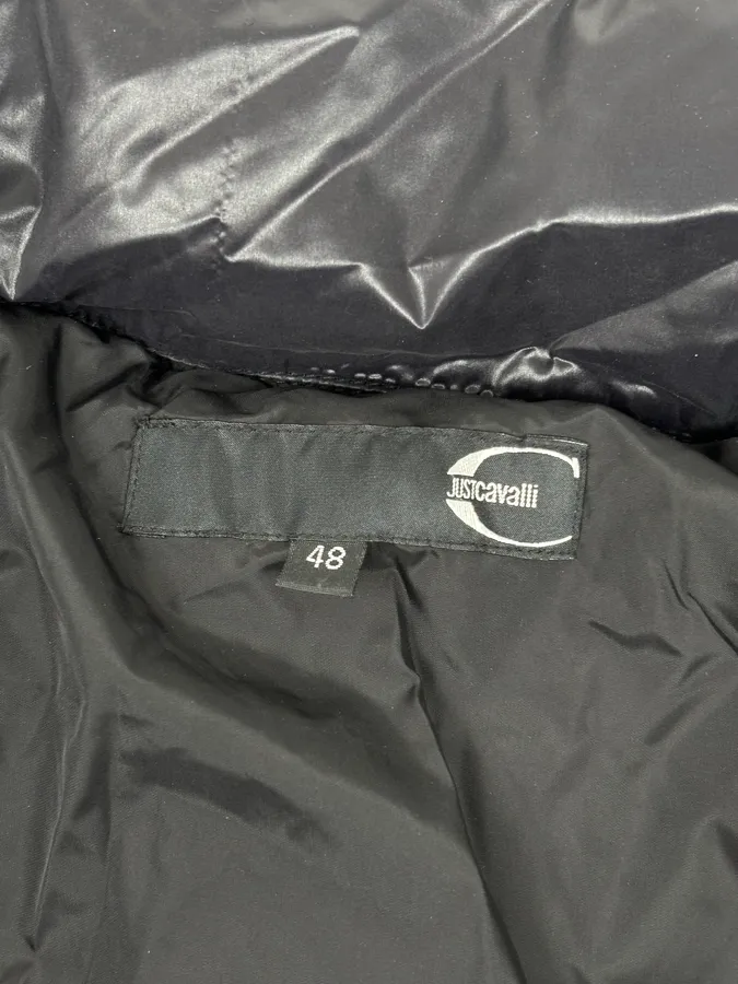 AW2011 Cavalli Black Nylon Quilted Puffer Jacket - Image 8