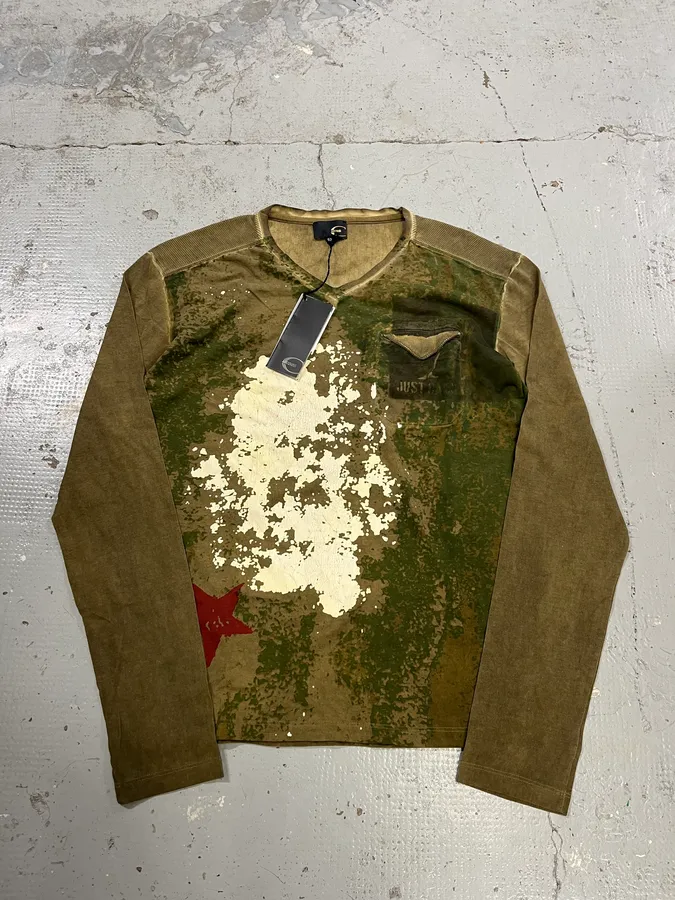AW2011 Cavalli Military Camo Green Longsleeves - Image 4