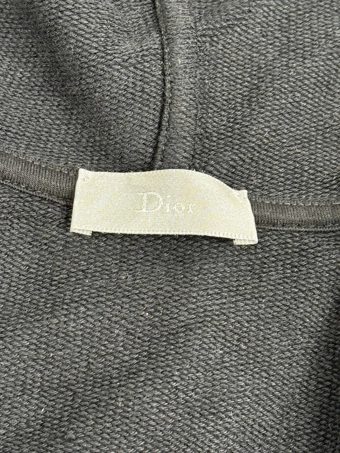 AW2011 Dior Navy & Grey Studded Zip-up Hoodie - Image 11
