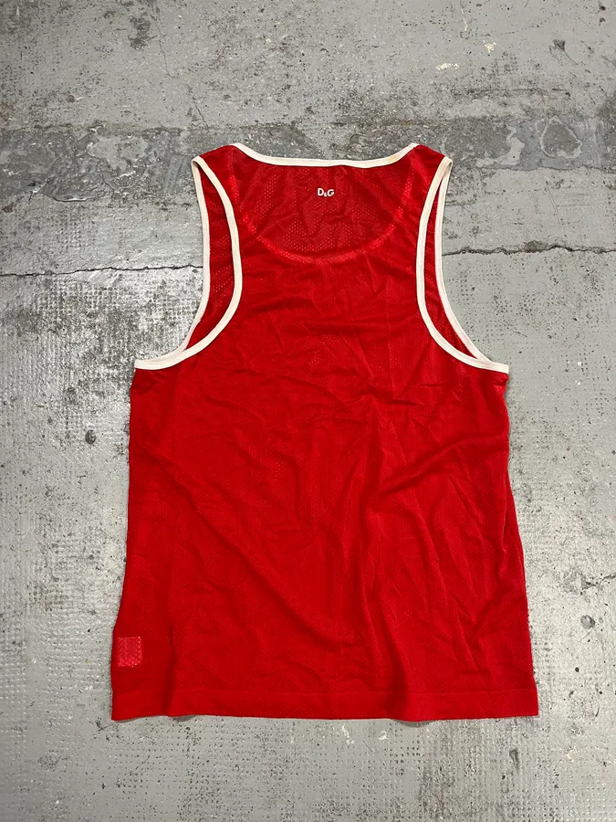 AW2011 Dolce & Gabbana Coca-Cola Logo Red Tank Top - Image 6