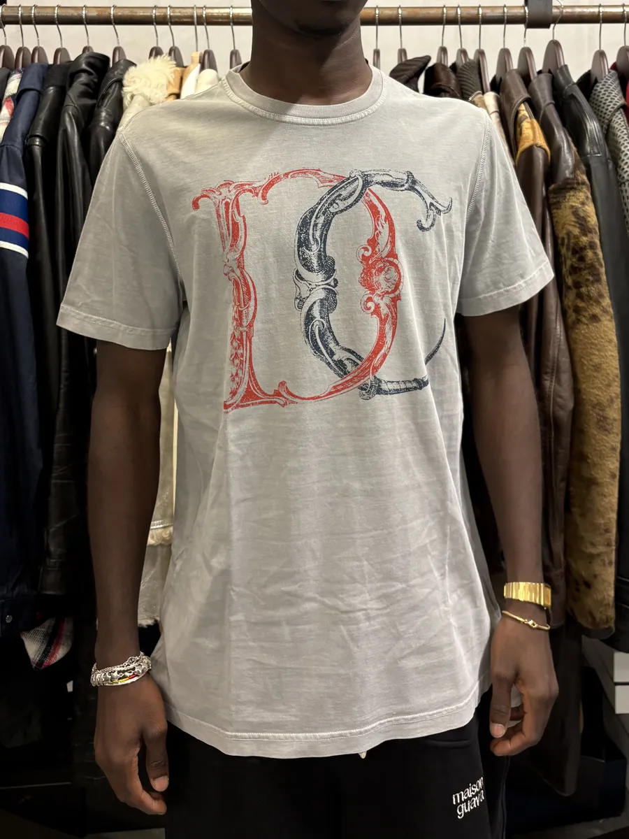 AW2011 Dsquared2 Calligraphy Grey T-Shirt