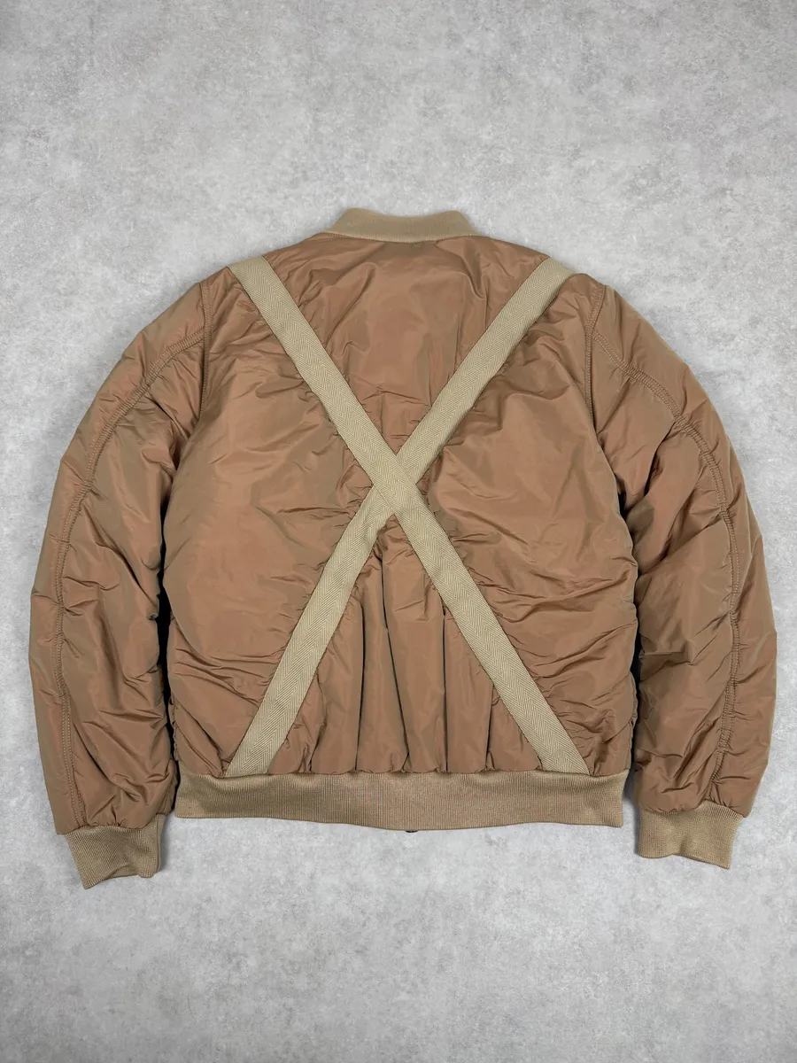 AW2011 Emporio Armani Anniversary Pale Pink Cross Bomber Jacket